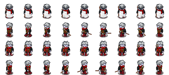 Spritesheet d'un personnage